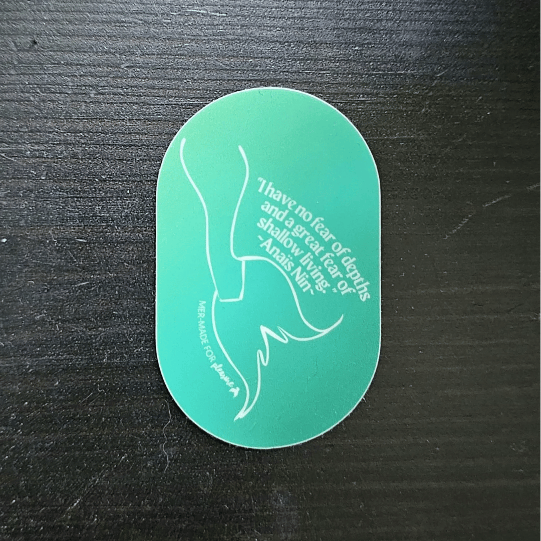 "I have no fear of depths" Stickers!