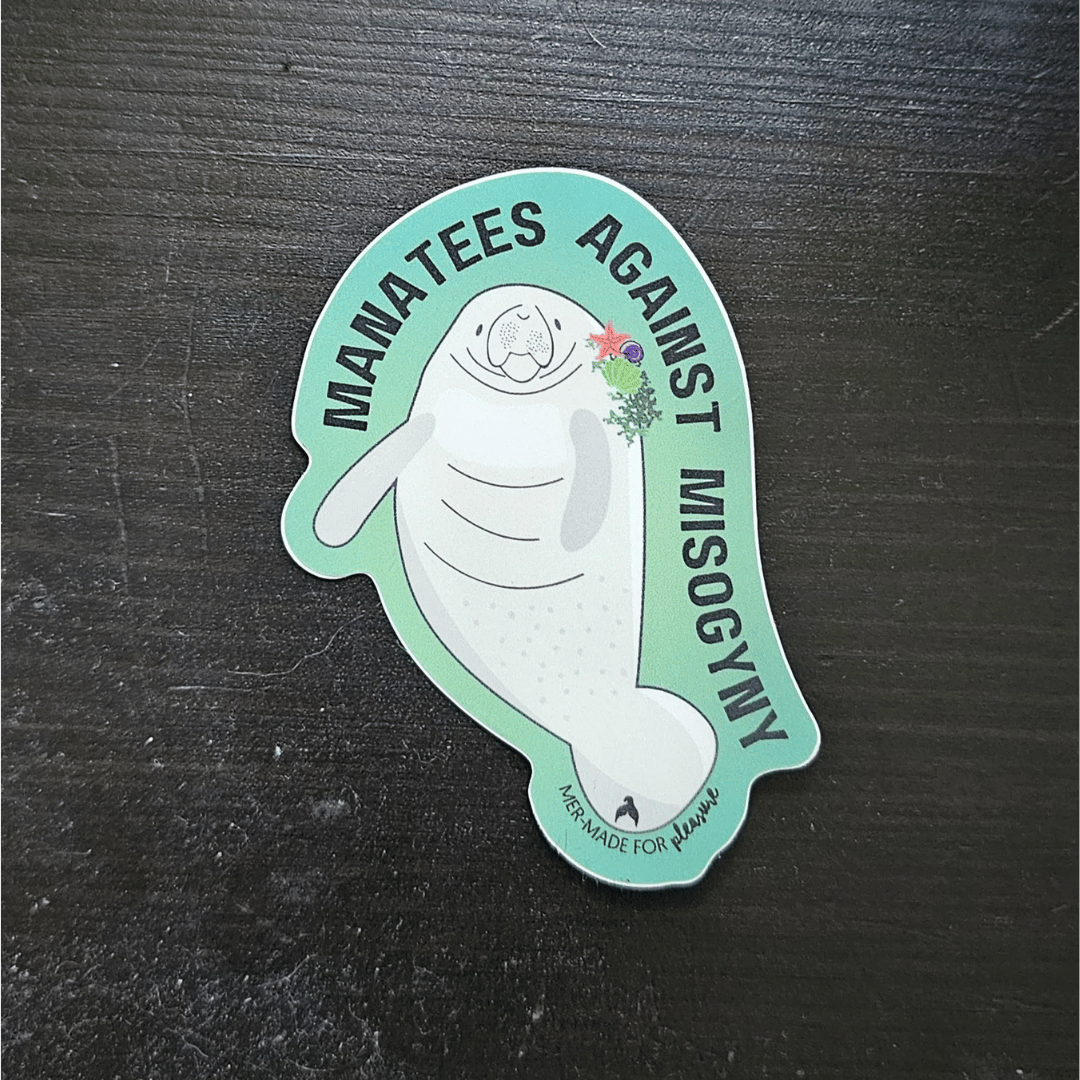 Manatees Against Misogyny Stickers!