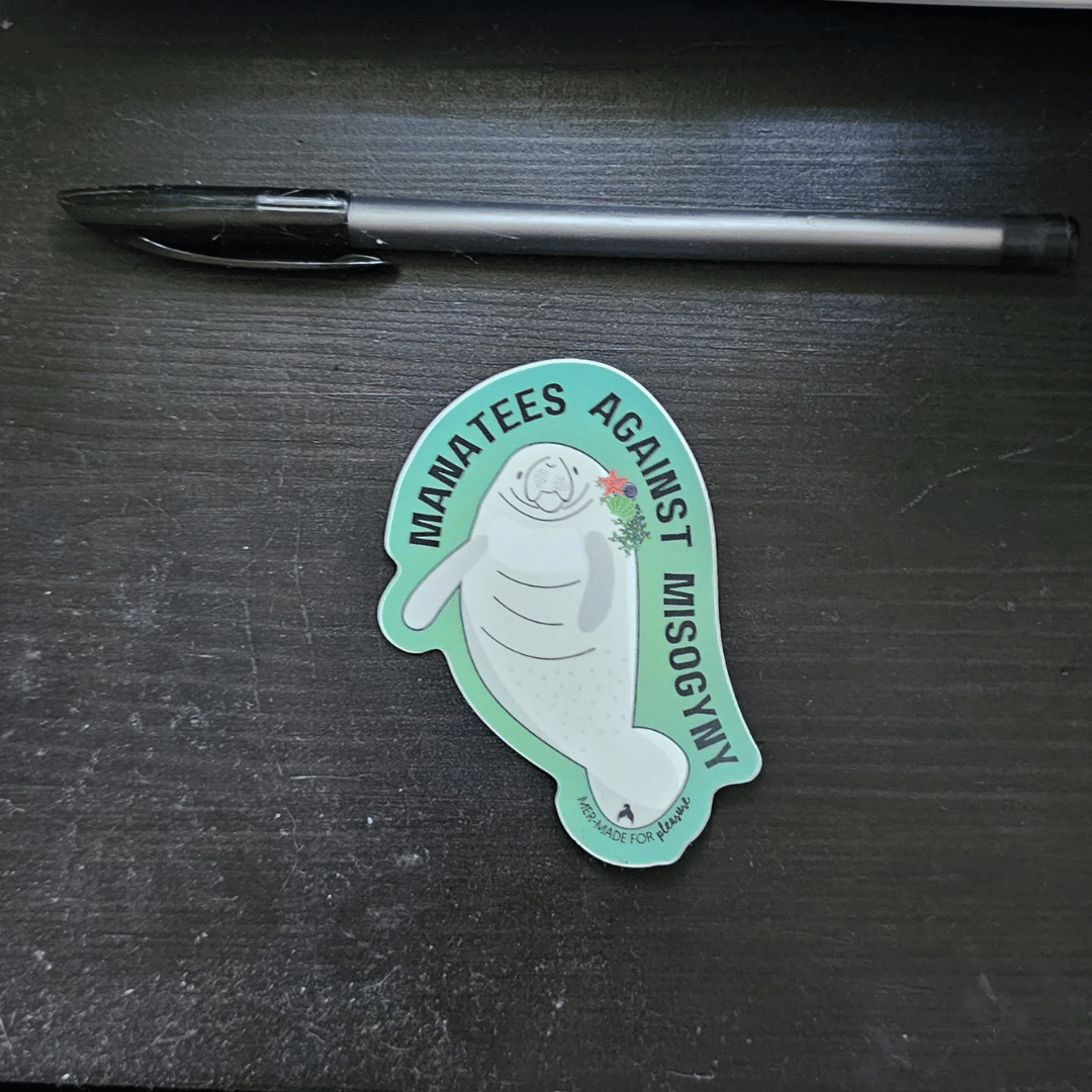 Manatees Against Misogyny Stickers!