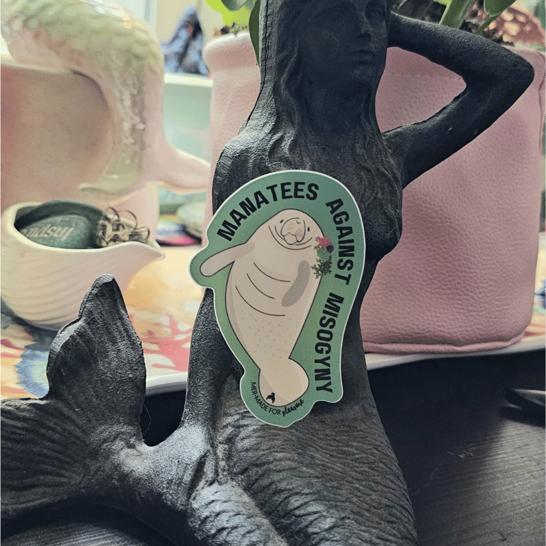 Manatees Against Misogyny Stickers!