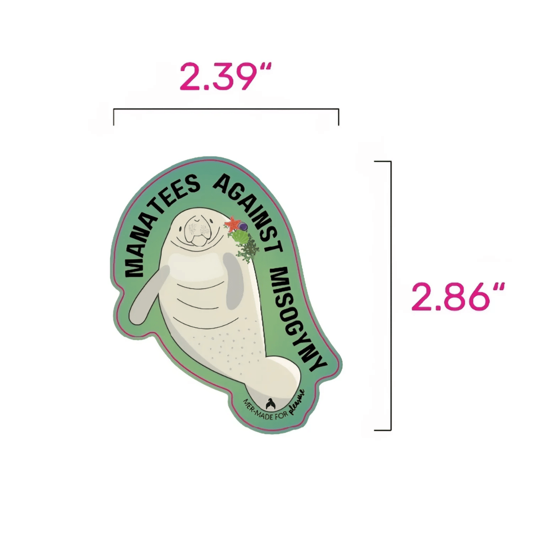 Manatees Against Misogyny Stickers!